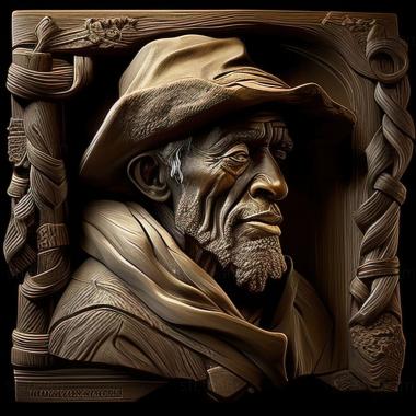 3D model Frederick Oakes Sylvester American artist (STL)